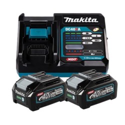 Pack 2 batteries BL4040 40V 4AH et chargeur rapide DC40RA