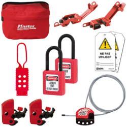 Kit de consignation générale Master Lock électrique et fluides