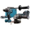 Ensemble de 2 machines 40 V max Li-Ion 4 Ah Makita perceuse DF001G + meuleuse GA005G
