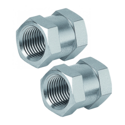 Manchon égal fileté femelle cylindrique G 3/8 - Lot de 2