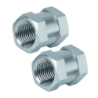 Manchon égal fileté femelle cylindrique G 3/8 - Lot de 2