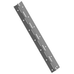 Charnières à piano simple feuille acier inox largeur 40 mm longueur 2 m