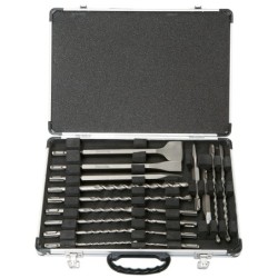 Coffret 12 Forets et 5 Outils Burinage sds plus