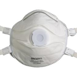 Demi-masque FFP3 NR D Singer AUUM30VSL avec soupape - sachet de 2
