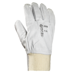 Gant de maîtrise fleur chèvre EUROSTRONG 2250 poignet tricot protège artère