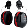 Coquilles OPTIME III noires avec attaches P3E pour casque sécurité 34 dB