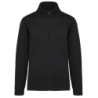 Veste molleton zippée homme K472 noir