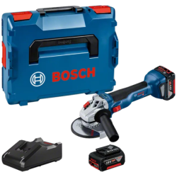 Meuleuse d'angle Bosch GWS 18V-10 avec 2 batteries 4 Ah chargeur et L Boxx