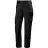 Pantalon oxford 4X Connect Stretch noir avec tissu renfort genoux et bas de jambes