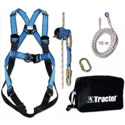 Kit couvreur Tractel harnais + antichute + corde 10 m