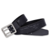 Ceinture cuir double ardillon logo Carhartt Noir