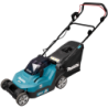 Tondeuse à gazon DLM382PT2 Makita 38cm avec 2 batteries 18V 5Ah et chargeur double