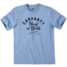 T-shirt coton logo graphique poitrine Carhartt bleu