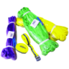 Lot de 3 élingues rondes sans fin 1-3 tonnes 100% polyester