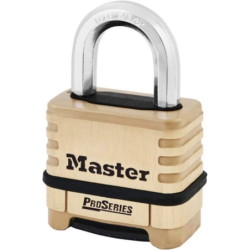 Cadenas à combinaison programmable 1175D Master Lock corps en laiton anse en alliage de bore