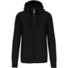 Sweat-shirt zippé capuche homme Kariban K454 coloris Noir