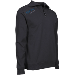 Pull col camionneur zippé Largo Nine Worths 100% polyester noir