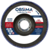 Disque bombé à lamelles acier et inox OBSIMA diamètre 125 mm grain 80