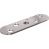 Platine Inox A2 pour fixation sur chant avec trou taraudé M8