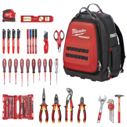 Sac à dos outillé Electricien Packout - 76 pcs - 4932498407