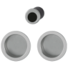 Set 5 pour porte coulissante aveugle Hoppe en alu aspect inox, pour porte intérieure