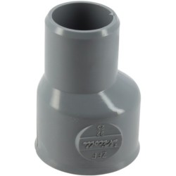 Manchette de réparation mâle-femelle en PVC gris à coller pour évacuation d'eau