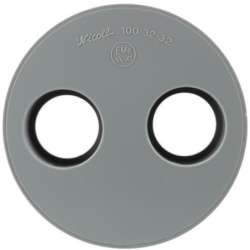 Tampon de réduction double mâle femelle à coller Nicoll PVC gris