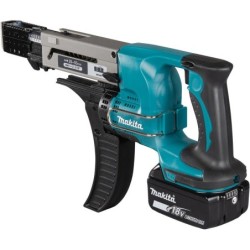 Visseuse automatique Makita18V DFR550RTJ avec 2 Batteries 5Ah et Chargeur en coffret Makpac