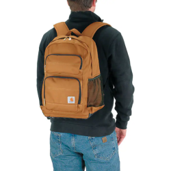 Sac à dos 27 litres 100 % polyester déperlant 30.5 x 45.7 x 24.1 cm Carhartt Brun 211 Marron