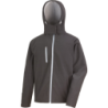 Veste Softshell Capuche Homme TX Performance R230M Black et Grey