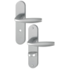 Poignée de porte New York Hoppe carré 7mm Alu aspect inox