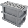 Courette anglaise Nicoll à grille pour vide sanitaire 260 x 135 x 200 mm