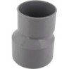 Réduction extérieure excentrée Mâle/Femelle en PVC gris à coller