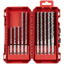 Coffret de 10 forets béton SDS-Plus MX4 4 taillants