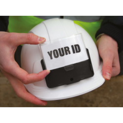 Casque de chantier Evolite® JSP ventilé porte-badge blanc