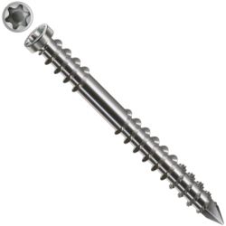 Vis terrasse Torx T25 filetage fixation tête cylindrique