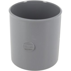 Coulisse femelle-femelle en PVC gris à coller pour évacuation d'eau
