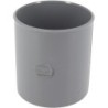 Coulisse femelle-femelle en PVC gris à coller pour évacuation d'eau