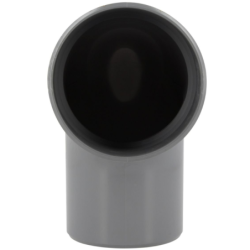 Coude 87°30 mâle-femelle en PVC gris à coller pour évacuation d'eau