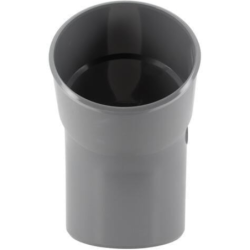 Coude 45° mâle-femelle en PVC gris à coller pour évacuation d'eau