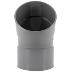 Coude 45° femelle-femelle en PVC gris à coller pour évacuation d'eau
