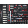 Module douilles et accessoires 1/4 3/8 1/2 chrome vanadium - 175 pièces