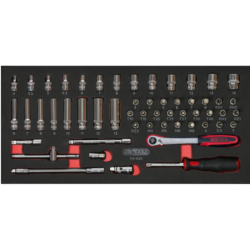Module de douilles et accessoires Ultimate 1/4 54 pièces