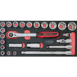 Module de douilles et accessoires Ultimate 1/2 24 pièces