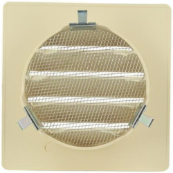 Grille de ventilation spécial façade pour tube PVC
