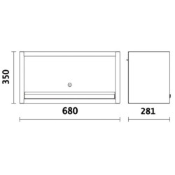 Meuble haut mural pour combinaison d'ameublement d'atelier C45PRO 2.0