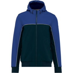 Veste softshell 3 couches unisexe Navy et Royal Blue