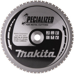Lame carbure Specialized Makita pour métal 60 dents 305 x 25.4 mm