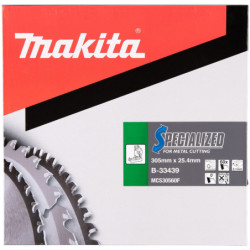 Lame carbure Specialized Makita pour métal 60 dents 305 x 25.4 mm