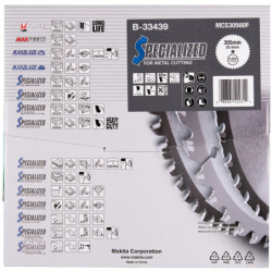 Lame carbure Specialized Makita pour métal 60 dents 305 x 25.4 mm